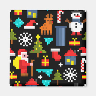 Imán Navidades Pixel