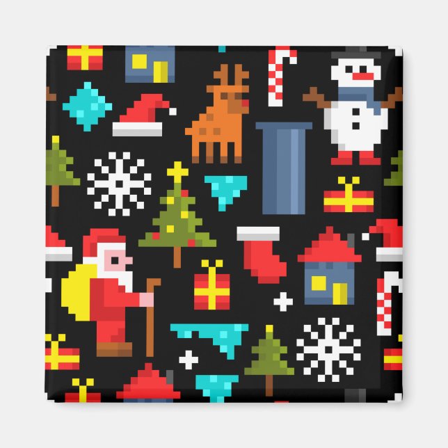 Imán Navidades Pixel (Frente)