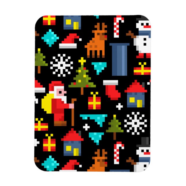 Imán Navidades Pixel (Vertical)