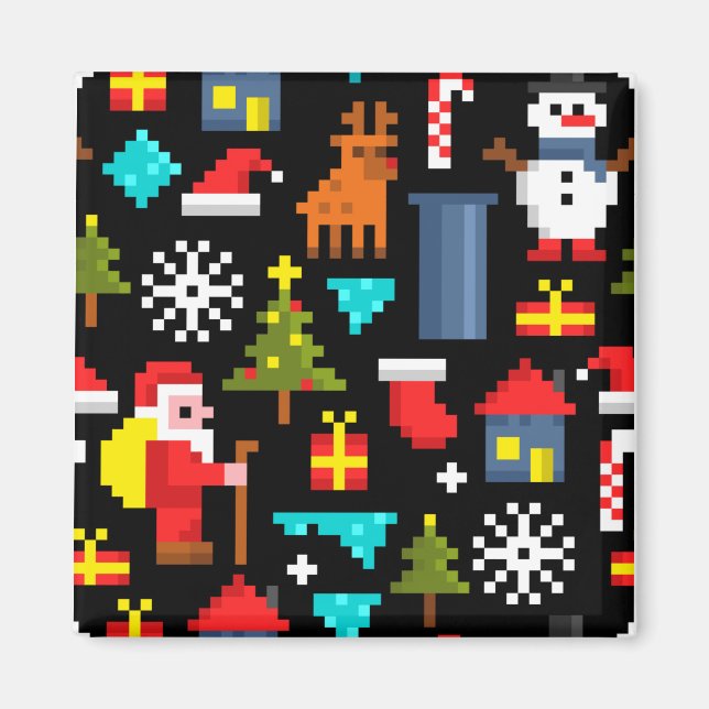 Imán Navidades Pixel (Frente)