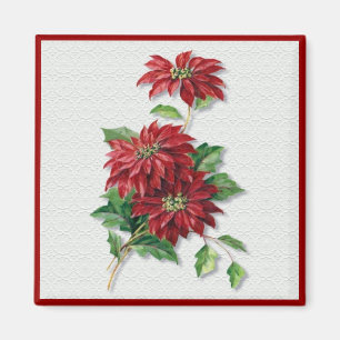 Imán Navidades Poinsettia