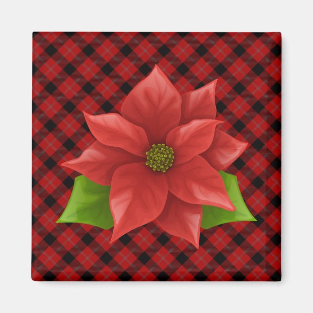 Imán Navidades Poinsettia Magnet (Frente)