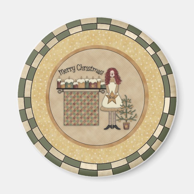 Imán Navidades por la mañana (Frente)