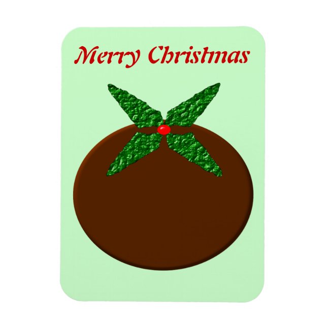 Imán Navidades Pudding Personalizable Premium Magnet (Vertical)