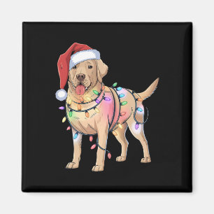 Imán Navidades recuperadores de Labrador festivo amante