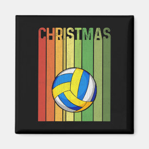 Imán Navidades Retro Voleibol Jugador Cuesta Agrupación