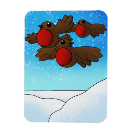 Imán Navidades Robin Birds Magnet