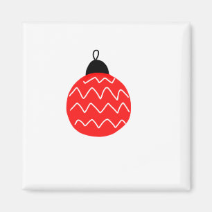 Imán navidades rojos campanas café tazón