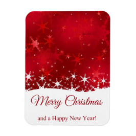 Imán Navidades Rojos Copos de Nieve