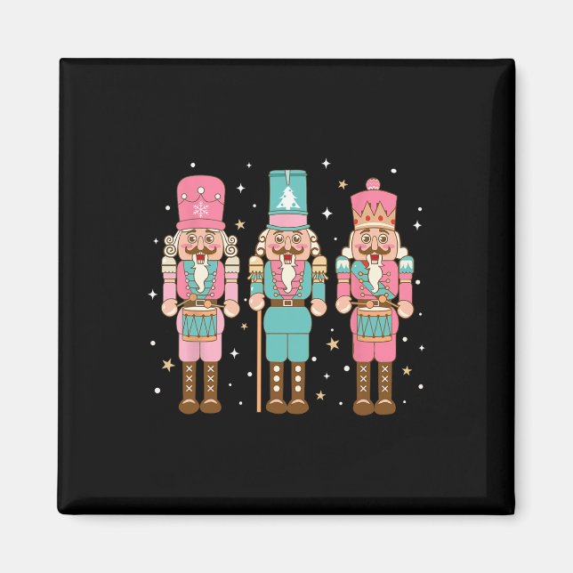 Imán Navidades rosadas de la escuadrón de petaca rosada (Frente)