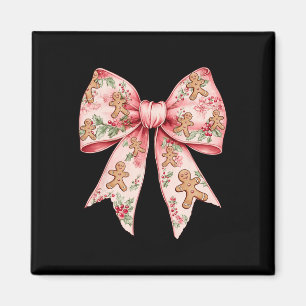 Imán Navidades rosados: Bow Coquette Xmas Gingerbread M