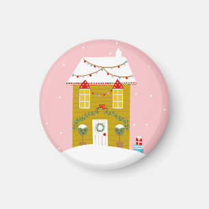 Imán Navidades rosados Fiesta niños vacaciones de cumpl