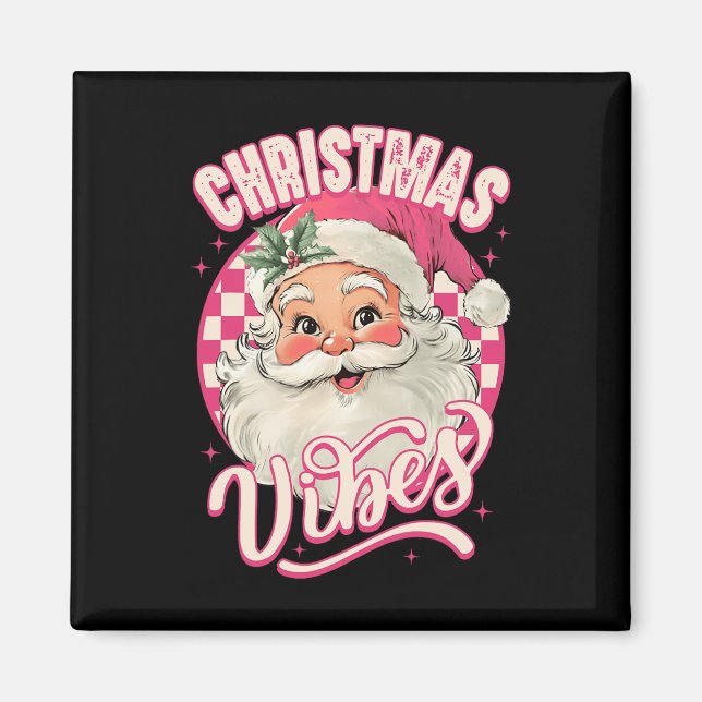 Imán Navidades rosados Vibes Paja (Frente)
