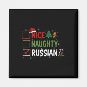 Imán Navidades rusos traviesos Pajamas Santa Claus