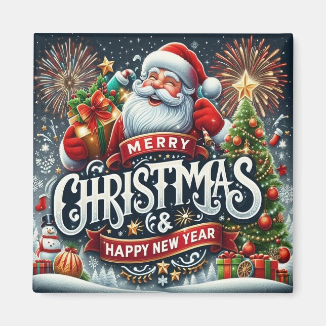 Imán Navidades Santa (Frente)