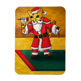 Imán Navidades Santa Darts Cat Magnet