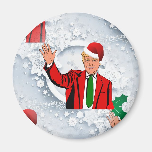 Imán navidades santa donald trump (Frente)