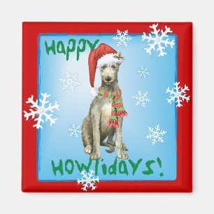 Imán Navidades Scottish Deerhound