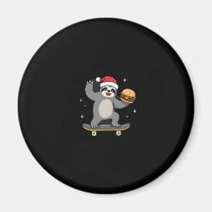 Imán NAVIDADES SLOTH Funny Navidades Skateboard Sloth (
