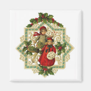 Imán Navidades Snowflake Vintage Magnet
