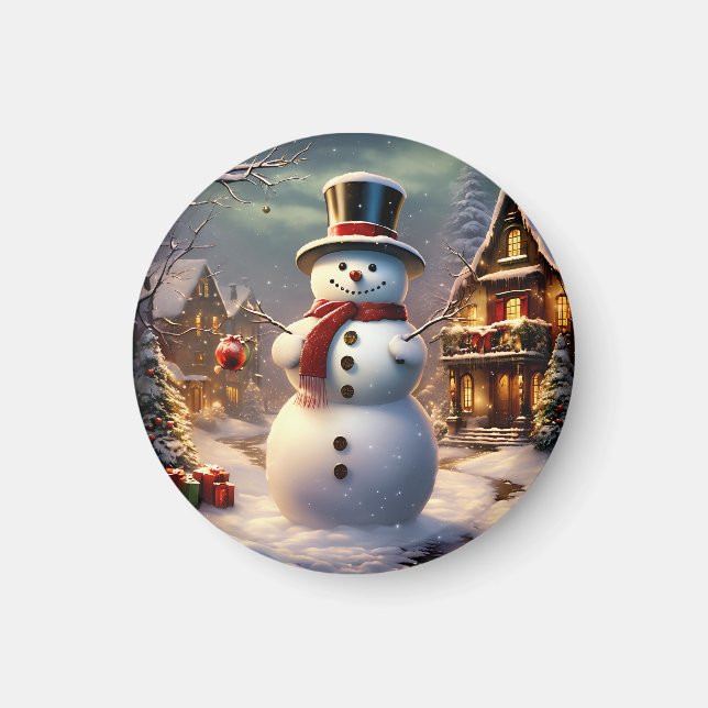 Imán Navidades Snowman Magnet (Frente)