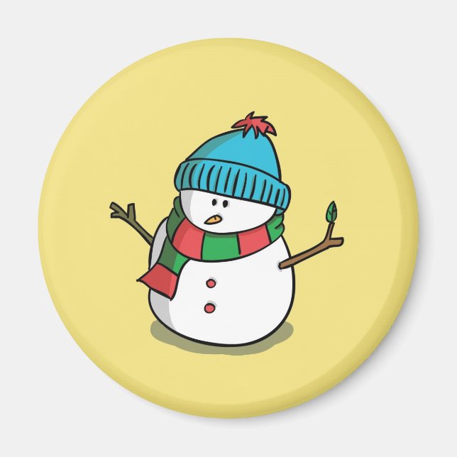 Imán Navidades Snowman Magnet (Frente)