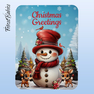 Imán Navidades Snowman, reno ☃️ navidad 🦌 🎄