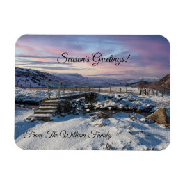 Imán Navidades Snowy Landscape Magnet