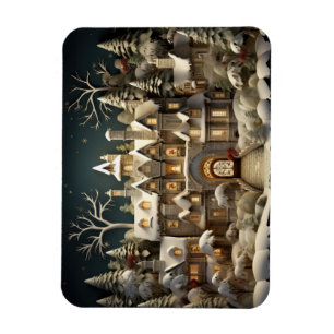 Imán Navidades Snowy Manor Storybook Wonderland