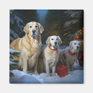 Imán Navidades Snowy Sleigh Decoran