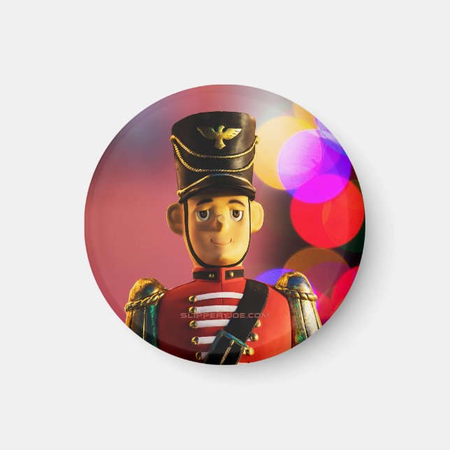 Imán Navidades soldado de juguete figurine SlipperyJoe  (Frente)