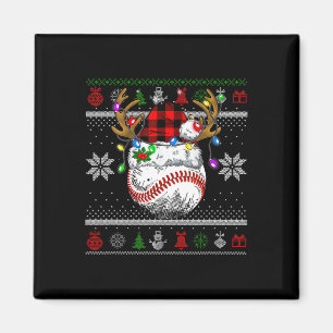Imán Navidades Sombran Feo A Los Niños Del Béisbol Homb