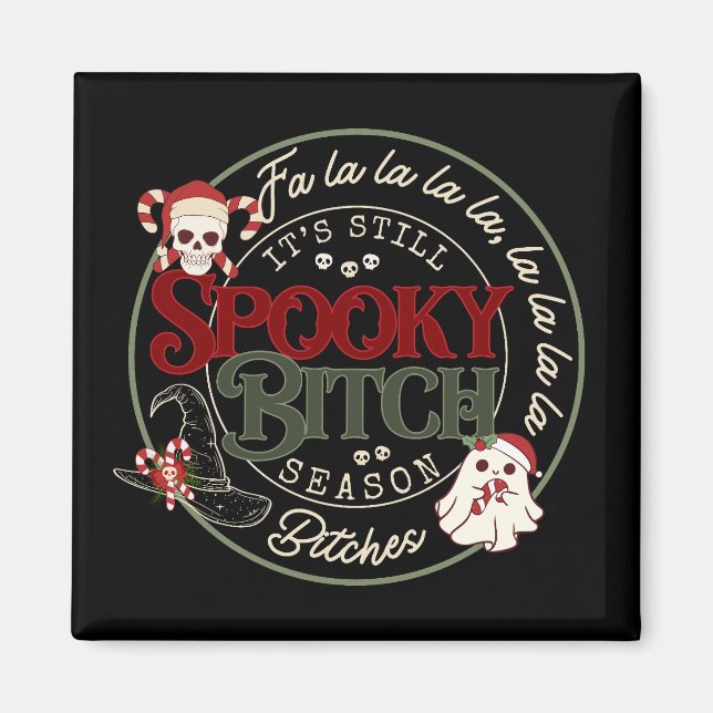 Imán Navidades Spooky B Season Magnet (Frente)