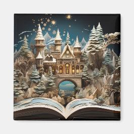 Imán Navidades Storybook Castle Pop-Up Wonderland