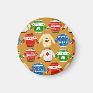 Imán Navidades Suéter Oro