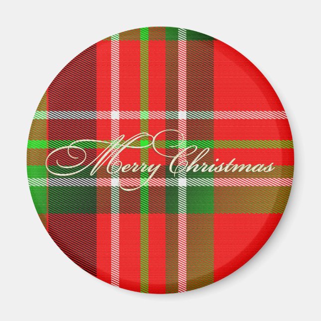 Imán Navidades Tartan Magnet (Frente)
