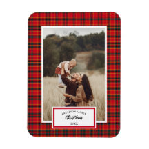 Navidades Tartan Plaid Family Name Year