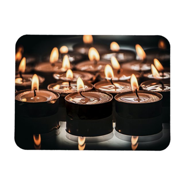 Imán Navidades Tealight Candlelight (Horizontal)