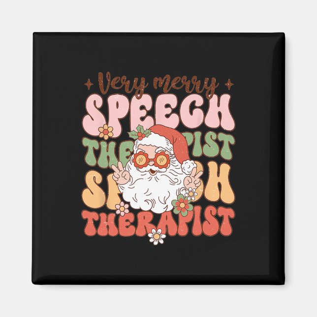 Imán Navidades terapeutas retro muy melancólicos Slp Bo (Frente)