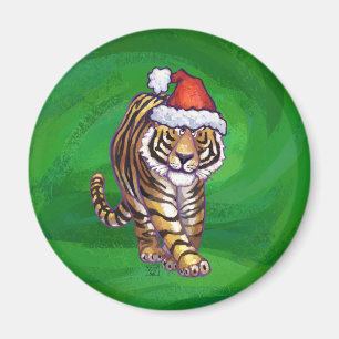 Imán Navidades Tigres En Verde