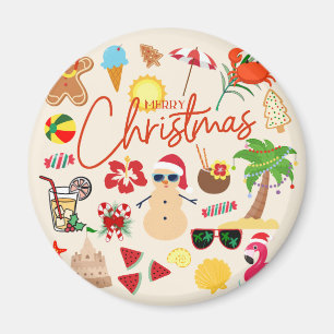 Imán Navidades tropicales
