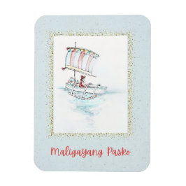 Imán Navidades tropicales filipinos Vinta Ref Magnet