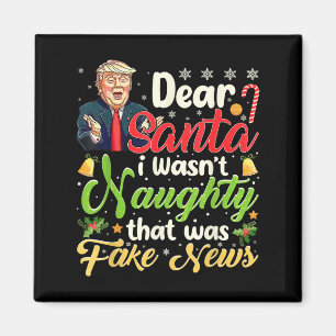 Imán Navidades Trump: Queridas noticias falsas y divert
