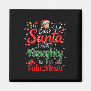 Imán Navidades Trump: Queridas noticias falsas y divert