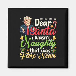 Imán Navidades Trump: Queridas noticias falsas y divert