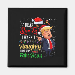 Imán Navidades Trump: Queridas noticias falsas y divert