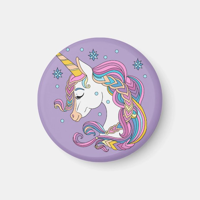 Imán Navidades unicornio (Frente)