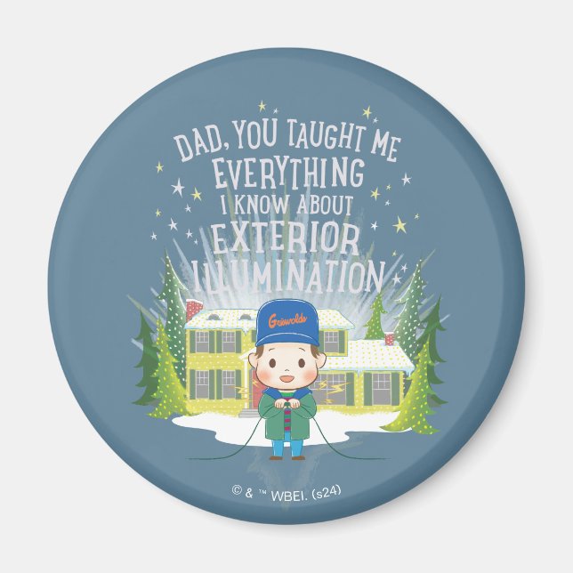 Imán Navidades Vacaciones Iluminación exterior (Frente)