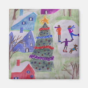 Imán Navidades Village Magnet