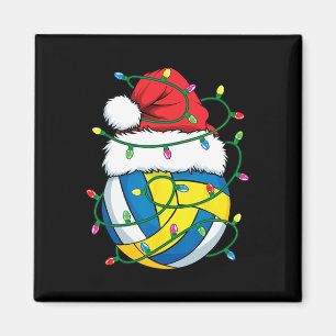 Imán Navidades Voleibol Santa Hat Chicas Xmas Lig